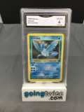 GMA Graded 1999 Pokemon Fossil #2 ARTICUNO Holofoil Rare Trading Card - VG-EX 4
