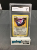 GMA Graded 2000 Pokemon Team Rocket #48 PORYGON Trading Card - EX-NM 6