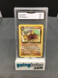GMA Graded 2000 Pokemon Team Rocket #23 DARK DUGTRIO Trading Card - NM 7