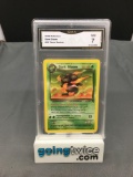 GMA Graded 2000 Pokemon Team Rocket #36 DARK GLOOM Trading Card - NM 7