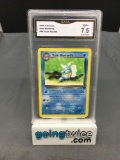 GMA Graded 2000 Pokemon Team Rocket #46 DARK WARTORTLE Trading Card - NM+ 7.5
