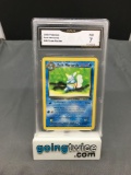 GMA Graded 2000 Pokemon Team Rocket #46 DARK WARTORTLE Trading Card - NM 7