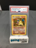 PSA Graded 1999 Pokemon Base Set Unlimited #4 CHARIZARD Holofoil Rare Trading Card - NM-MT 8