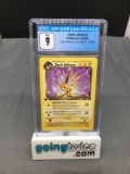 CGC Graded 2000 Pokemon Team Rocket 1st Edition #38 DARK JOLTEON Trading Card - MINT 9