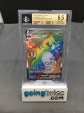 BGS Graded 2020 Pokemon Champion's Path #74 CHARIZARD VMAX Rainbow Holofoil Rare Trading Card - GEM