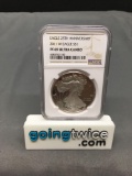 NGC Graded 2011 -W United States American Eagle 25th Anniversary Proof Silver Bullion Coin - PF 69