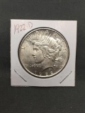 1922-D United States Peace Silver Dollar - 90% Silver Coin from ENORMOUS ESTATE