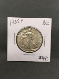 1935-P United States Walking Liberty Silver Half Dollar - 90% Silver Coin from ENORMOUS ESTATE
