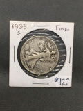 1935-S United States Walking Liberty Silver Half Dollar - 90% Silver Coin from ENORMOUS ESTATE