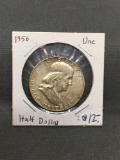 1956 United States Franklin Silver Half Dollar - 90% Silver Coin from ENORMOUS ESTATE