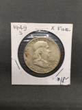 1949-S United States Franklin Silver Half Dollar - 90% Silver Coin from ENORMOUS ESTATE