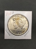 1922-P United States Peace Silver Dollar - 90% Silver Coin from ENORMOUS ESTATE