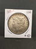 1881-P United States Morgan Silver Dollar - 90% Silver Coin from ENORMOUS ESTATE