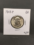 1942-P United States Washington Silver Quarter - 90% Silver Coin from ENORMOUS ESTATE