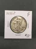 1935-P United States Walking Liberty Silver Half Dollar - 90% Silver Coin from ENORMOUS ESTATE