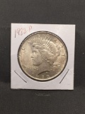 1922-P United States Peace Silver Dollar - 90% Silver Coin from ENORMOUS ESTATE