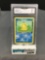 GMA Graded 2000 Pokemon Team Rocket #65 PSYDUCK Trading Card - NM 7
