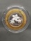 .999 Fine Silver Reno Tahoe Airport $10 Gaming Token from Estate