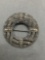 Milgrain Marcasite Detailed Round Wreath 40mm Diameter Sterling Silver Brooch