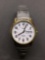 Timex Indiglo Designer Round 30mm Face WR 30M Model Two-Tone Water Resistant Stainless Steel Watch