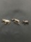 Lot of Three Sterling Silver African Wildlife Charms