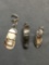 Lot of Three Sterling Silver Shoe Charms