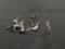 Lot of Three Sterling Silver Animal Charms