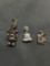 Lot of Three Sterling Silver Figurine Charms