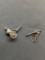 Lot of Two Sterling Silver Carriage Charms