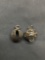 Lot of Two Sterling Silver Globe Charms