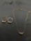 Lot of Two Matched Set Nicole Miller Designer Fun & Flirty Fashion Gold-Tone Charm Necklace & Charm