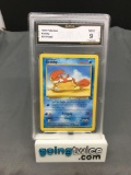 GMA Graded 1999 Pokemon Fossil #51 KRABBY Trading Card - MINT 9