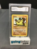 GMA Graded 2000 Pokemon Team Rocket #61 MANKEY Trading Card - NM 7