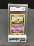 GMA Graded 2000 Pokemon Team Rocket #67 SLOWPOKE Trading Card - NM-MT+ 8.5