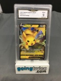 GMA Graded 2020 Pokemon Vivid Voltage #43 PIKACHU V Holofoil Rare Trading Card - MINT 9