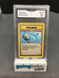 GMA Graded 1999 Pokemon Fossil #59 ENERGY SEARCH Trading Card - GEM MINT 10