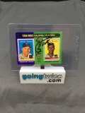 Hand Signed 1975 Topps Mini ERNIE BANKS Cubs Autographed Vintage Baseball Card