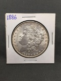 1886 United States Morgan Silver Dollar - 90% Silver Coin from Estate