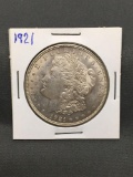 1921 United States Morgan Silver Dollar - 90% Silver Coin from Estate