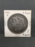 1921-D United States Morgan Silver Dollar - 90% Silver Coin from Estate