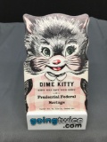 Vintage Prudential Federal Savings Dime Kitty with 30 Silver Roosevelt Dimes from Estate