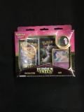 Factory Sealed Pokemon Hidden Fates Pin Collection Box with 3 Hidden Fates Booster Packs