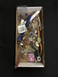 Tray of Estate Watches and Coins and Other Collectibles from Estate