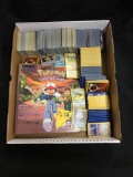 Tray of Vintage Pokemon Cards and Empty Art Binder from Huge Collection