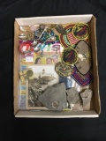 Vintage Tray of Collectibles and Fossils from Huge Estate Collection