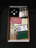 Tray of United States Uncirculated and Mint Sets, Foreign Coins, and More!