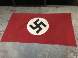 Approximately 6 Foot by 4 Foot Nazi Germany WWII Flag from Estate