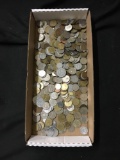 Tray Full of Mixed Foreign World Coins from HEAVY Foreign Coin Collection