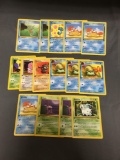 15 Count Lot of Vintage 1st Edition Pokemon Trading Cards