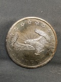 1 Troy Ounce .999 Fine Silver Liberty Eagle Silver Bullion Round Coin from Estate